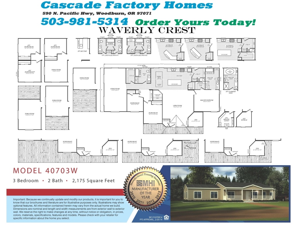 40703W Waverly Crest Floor Plan