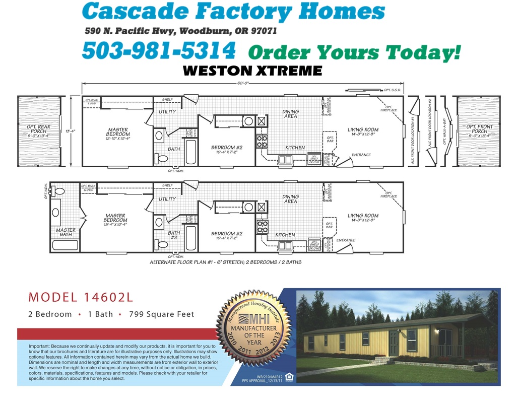 14602L Weston Xtreme Floor Plan
